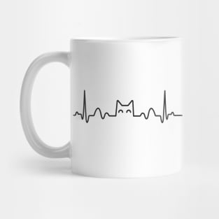 Cat heartbeat Mug